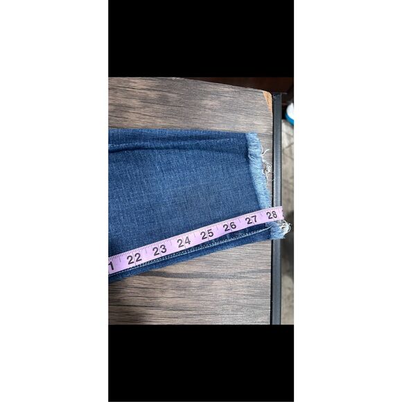 Madewell Blue Denim Stretch Slim Fit Straight Leg Jeans Medium Wash Size 27 - Picture 12 of 12